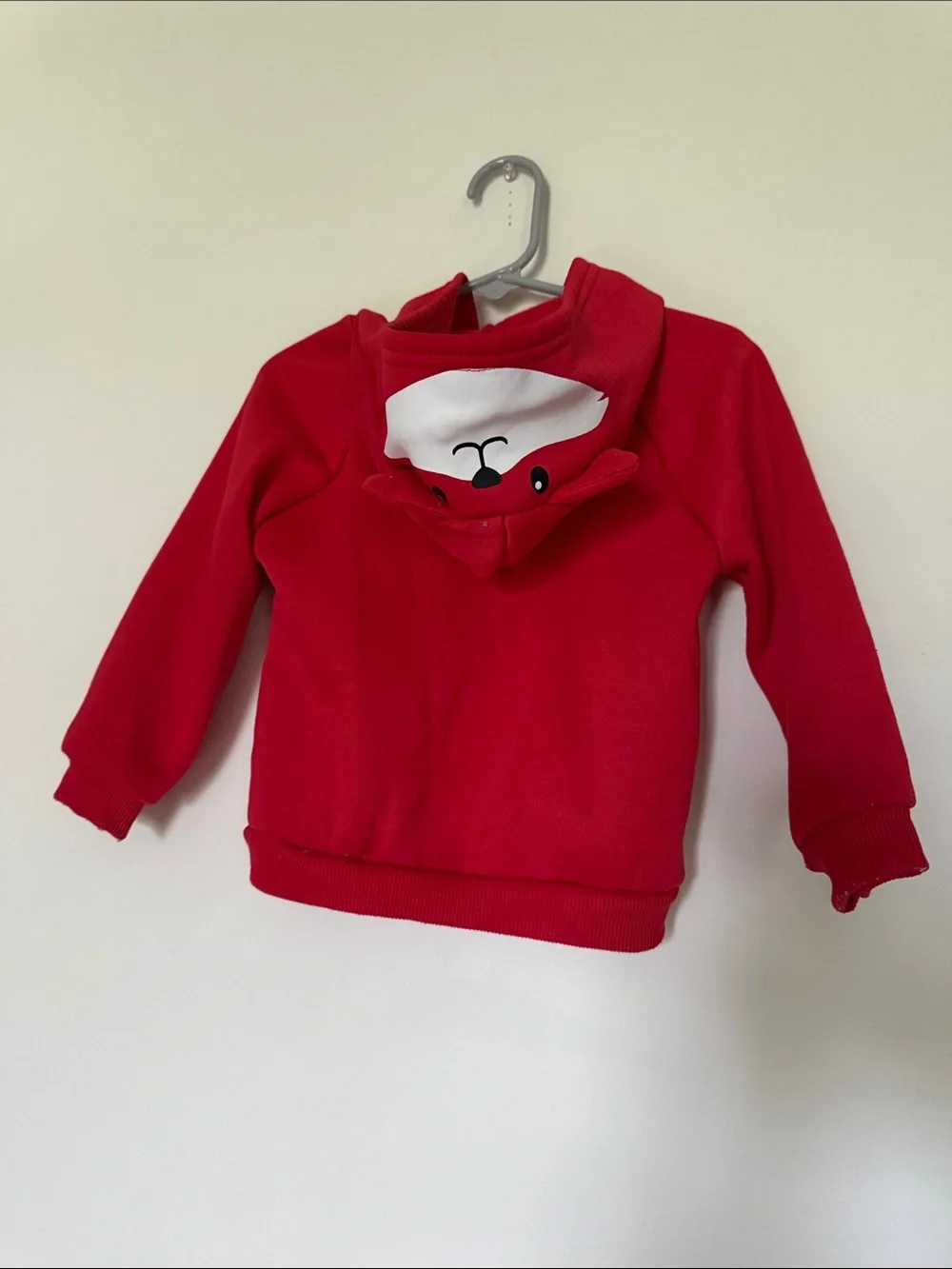 Two piece red set with cute fox details
